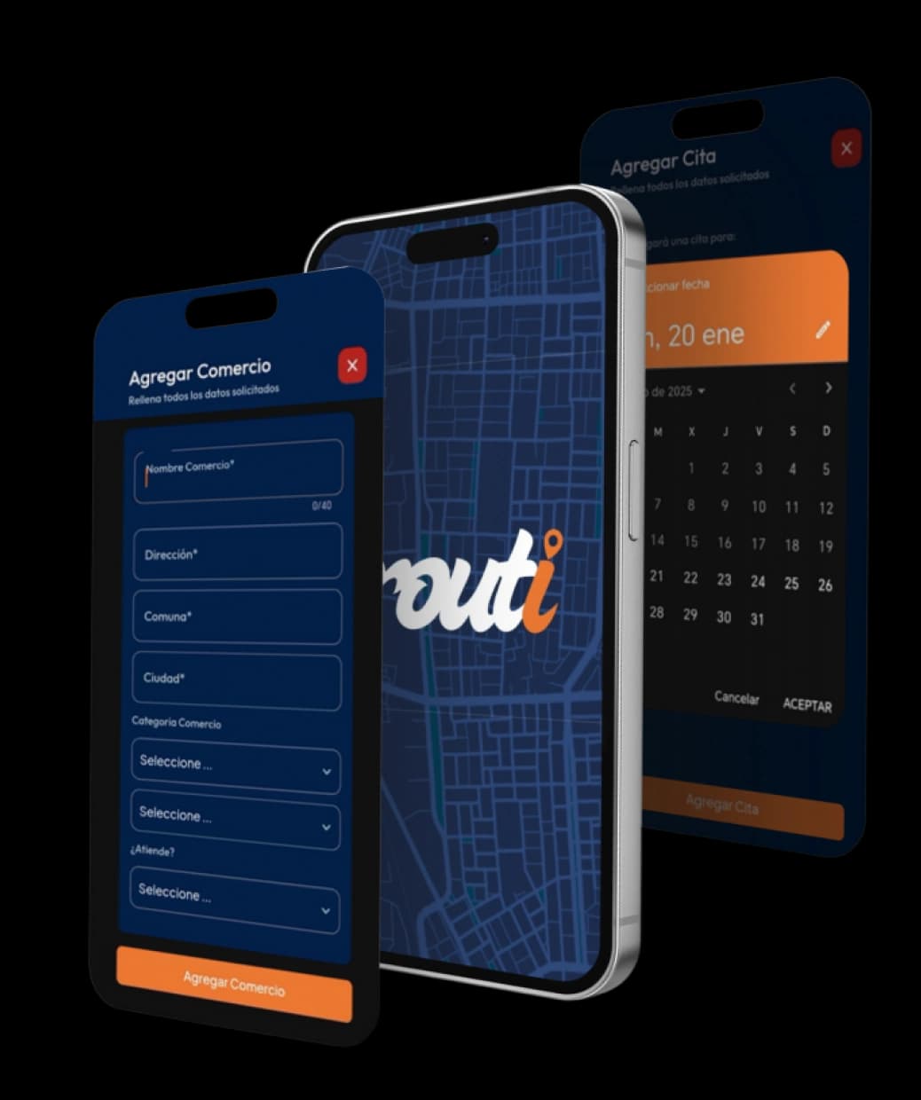 Routi App Interface